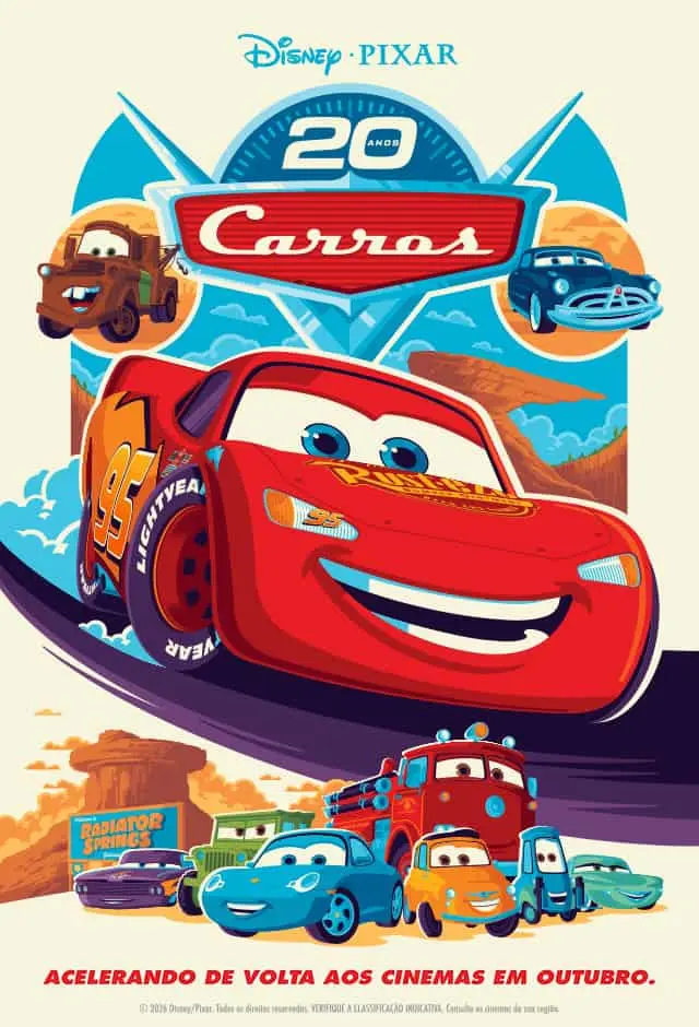 Pôster de Carros (20º Aniversário)
