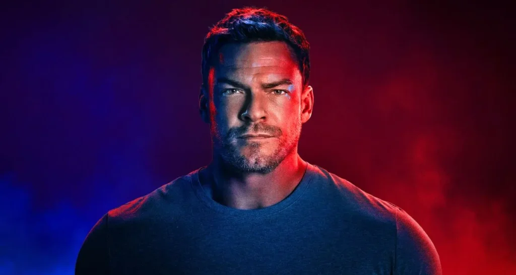 Alan Ritchson em pôster da 4ª temporada de Reacher
